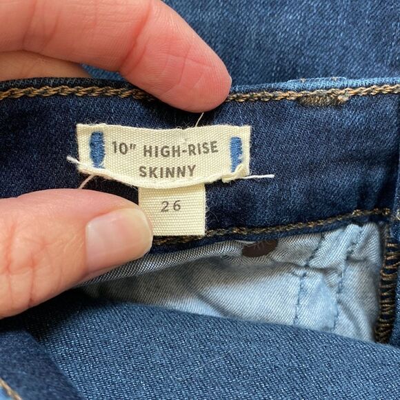 Madewell 10" High-Rise Skinny Jeans in Hayes Wash Size 26 - Picture 10 of 12
